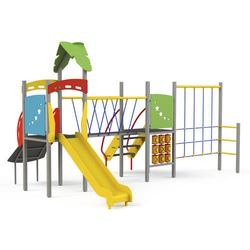 Structure de jeu pour aire de jeux - GP55  - GOTINSHTAIN EOOD - en métal / en HDPE / modulaire