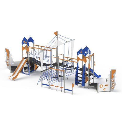 Structure de jeu pour aire de jeux - GPS02 - GOTINSHTAIN EOOD - en métal / en HDPE / modulaire