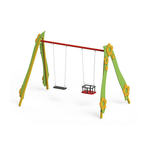 Balançoire en métal - GED21 - GOTINSHTAIN EOOD - en HDPE / pour parc de jeux / double