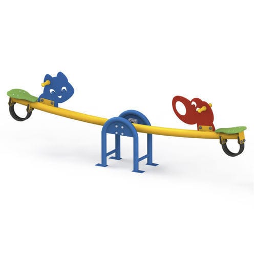 Balançoire à bascule en métal - GSS02  - GOTINSHTAIN EOOD - en HDPE / pour parc de jeux