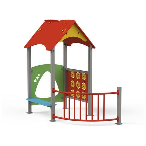 Cabane pour enfant pour aire de jeux - H02 - GOTINSHTAIN EOOD - au sol