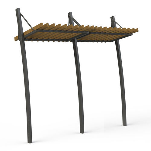 Pergola autoportée - P03-1 - GOTINSHTAIN EOOD - en bois / en métal / couverture en bois