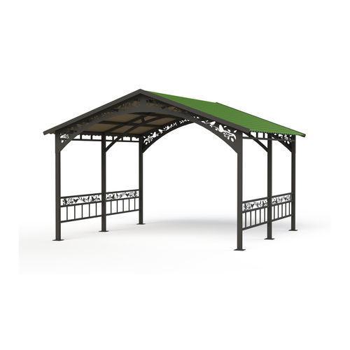 Gazebo en métal - GAB11-2  - GOTINSHTAIN EOOD - en HDPE / en polyéthylène haute densité PEHD / structure en métal