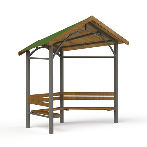 Gazebo en bois - GAB12 - GOTINSHTAIN EOOD - en métal / toit en bois / en polyéthylène haute densité PEHD