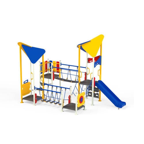 Structure de jeu pour aire de jeux - GPF04 - GOTINSHTAIN EOOD - pour espace public / à usage familial / en métal