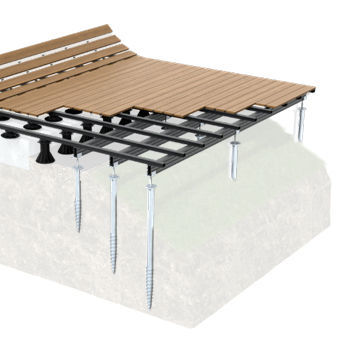 Vis de fondation en acier galvanisé - SPIRAL - Cobrafastener - pour plancher technique / durable / robuste
