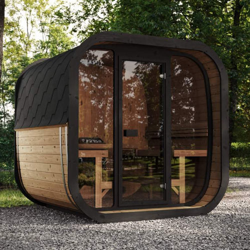 Sauna professionnel - Inmedias - en bois / en verre / pour extérieur