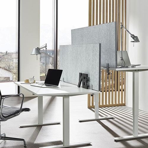 Séparateur de bureau sur bureau - DIVI smart® - ropimex - en polyester / modulable / acoustique