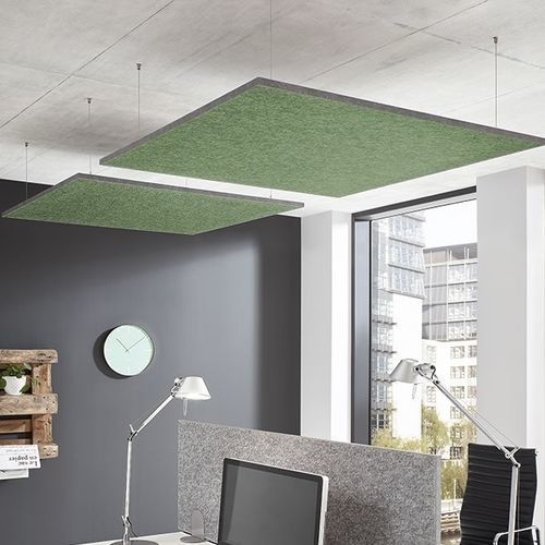 Baffle acoustique en fibre de polyester - DIVI smart® - ropimex - suspendu / au plafond / rectangulaire