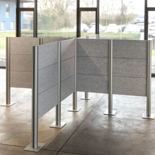 Cloison amovible - DIVI cube® - ropimex - modulaire / mobile / en polyester