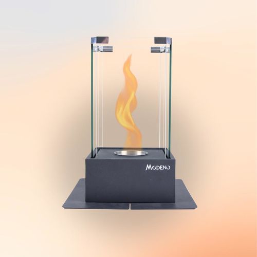 Brûleur au bioéthanol en verre - TOMMA - ELEMENTI - en inox / carré / contemporain
