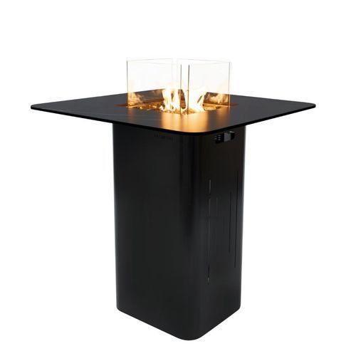 Brasero de jardin à gaz - ELEMENTI PLUS - KOLN - ELEMENTI - en métal / en porcelaine / carré