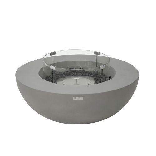 Brasero de jardin au bioéthanol - LUNAR BOWL - ELEMENTI - en inox / en béton fibré / en fibre céramique