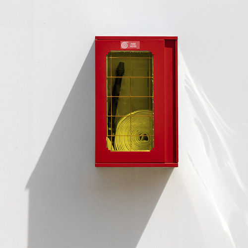 Armoire pour lance d'arrosage en acier galvanisé - Clò UNI 70 - DAKEN SPA - apparente / rouge
