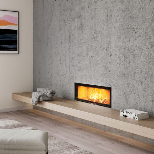 Foyer fermé à bois - 120X45S 2.0 - AUSTROFLAMM - à 1 face / en métal / en verre