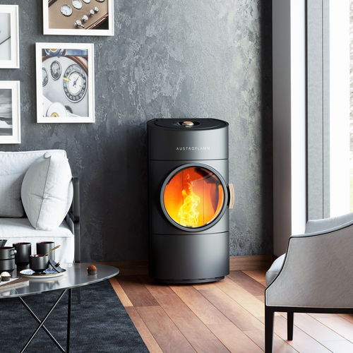 Poêle à granulés - Clou Compact - AUSTROFLAMM - 6 kW / sur pieds / contemporain