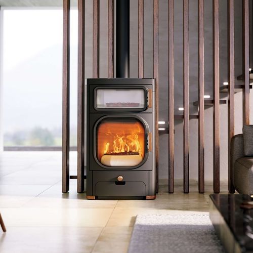 Poêle à bois - HEIDI BACK 2.0 - AUSTROFLAMM - 7 kW / à poser / contemporain