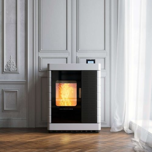 Poêle hybride - Scotty Duo - AUSTROFLAMM - à bois / à granulés / 5 kW - 10 kW