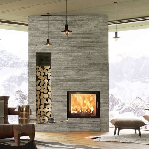 Insert de cheminée à bois - 65x57 K 2.0 - AUSTROFLAMM - contemporain