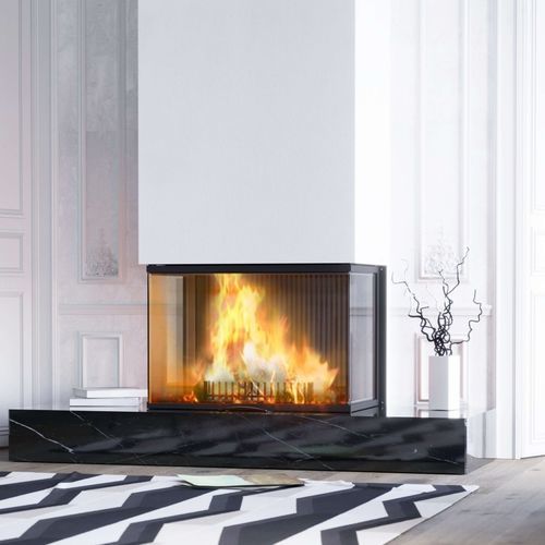 Insert de cheminée à 3 faces - Vuur Drie 80 - AUSTROFLAMM - à bois / contemporain