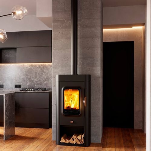 Poêle à bois - Sina - AUSTROFLAMM - 6 kW / à poser / contemporain