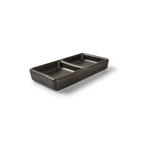 Assiette de service - Ceres : 642211 - Fine2Dine - rectangulaire / en porcelaine / noire