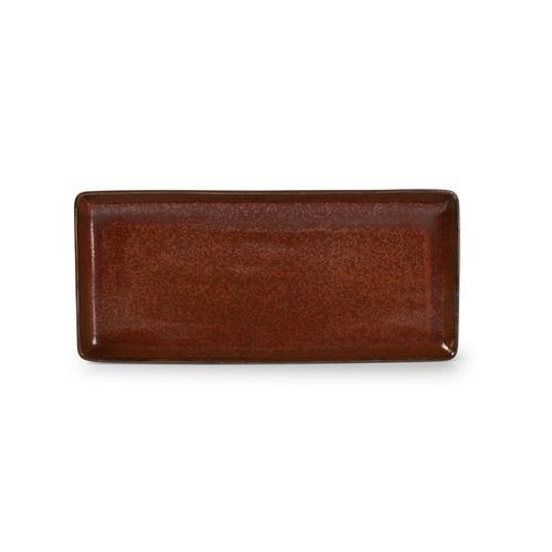 Assiette de service - Tapa : 606704 - Fine2Dine - rectangulaire / en porcelaine / rouge