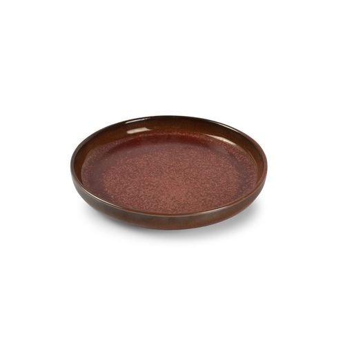 Assiette creuse - Tapa : 606706 - Fine2Dine - ronde / en porcelaine / rouge