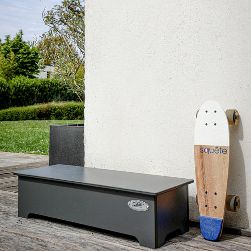 Boîte de rangement en HPL - Marche-pied Outdoor - STELLA BABY-FOOT & BILLARDS - avec couvercle