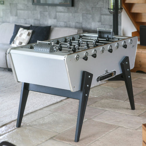 Babyfoot en aluminium brossé - Champion Vintage - STELLA BABY-FOOT & BILLARDS - contemporain / en hêtre / en MDF stratifié