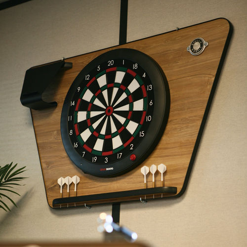 Cible de fléchettes - effet ch&ecirc;ne - STELLA BABY-FOOT & BILLARDS
