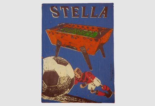 Tableau décoratif acrylique - Stella x Fred Bred - STELLA BABY-FOOT & BILLARDS - contemporain
