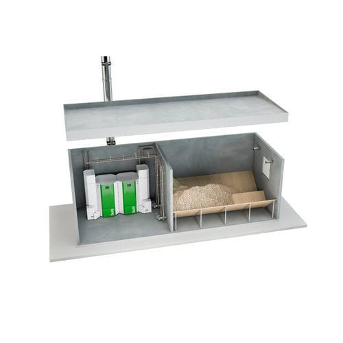 Chaudière à granulés - oekofen - pour chauffage uniquement / avec chauffe-eau / mobile