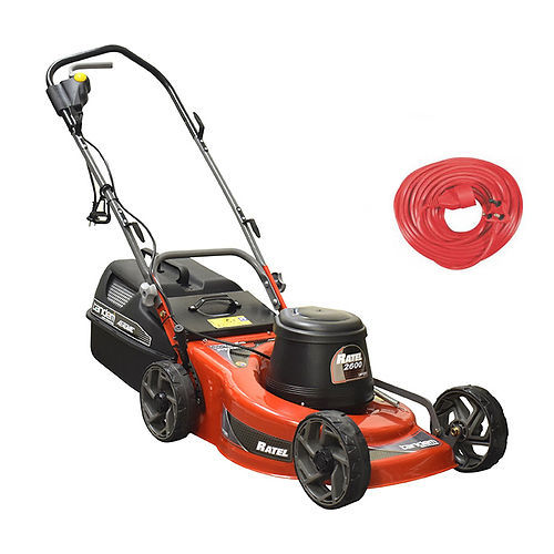 Tondeuse à gazon à conducteur marchant - RATEL - Tandem Lawn Industries - électrique / autotractée / ramasseuse