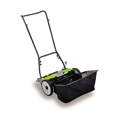 Tondeuse à gazon silencieuse - Tandem Lawn Industries - à conducteur marchant / résidentielle / sans moteur