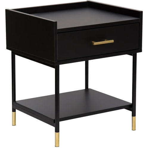 Table de chevet contemporaine - TEDEE - TRUST MOBILIER - en bois / avec piètement en métal / rectangulaire