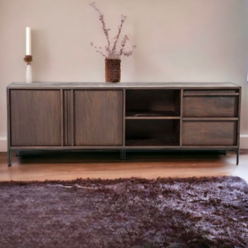 Meuble TV contemporain - JIMMY - TRUST MOBILIER - avec tiroirs / avec rangement intégré / en bois