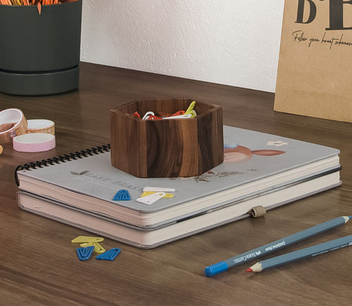 Organisateur de bureau en noyer - AR004 - WOODSAKA KFT.