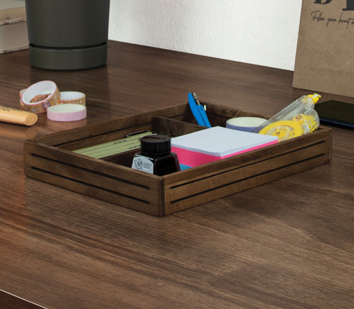 Organisateur de bureau en noyer - 3L375 - WOODSAKA KFT.