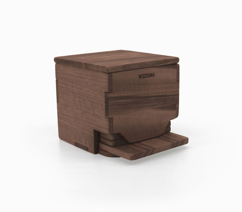 Sous-verre en noyer - M051-CZ - WOODSAKA KFT.