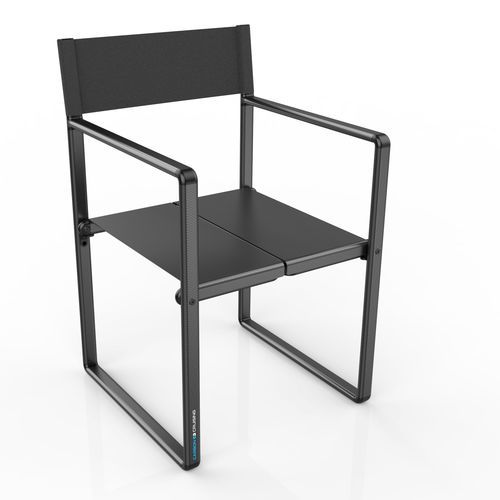 Chaise contemporaine - CAMILA - Carbon Cruising - d'intérieur / en tissu / en aluminium anodisé
