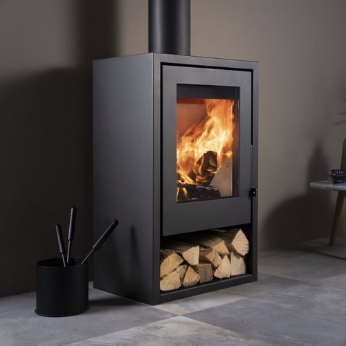 Poêle à bois - Woody Air 6 - Trimline Fires - 5 kW - 10 kW / 0 - 5 kW / multicombustible