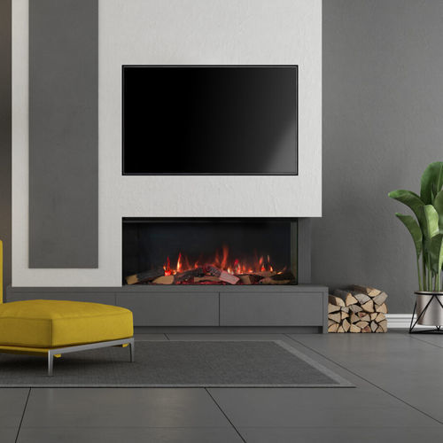 Cheminée électrique - Trimline 100E Solus - Trimline Fires - encastrable / adossée / d'angle