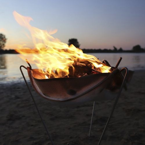 Toile résistante au feu - Trimline Fires - uni / en acier inoxydable / antichaleur