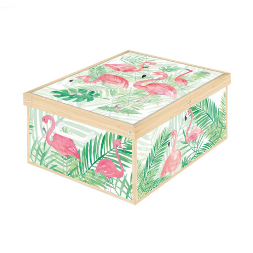 Boîte de rangement en carton - Flamingos - Lavatelli S.r.l. - avec couvercle / pour armoire