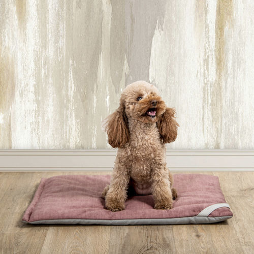 Lit pour chien en tissu - Filiform bed - LABILLA - en matières recyclées / rose / jaune