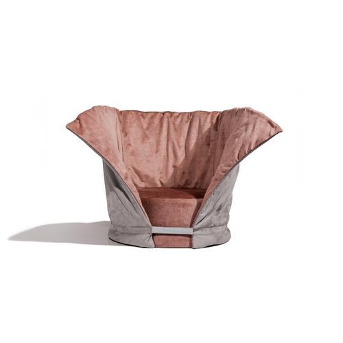 Lit pour chien fait main - Tulipano - LABILLA - en tissu déperlant / en cuir / en matières recyclées