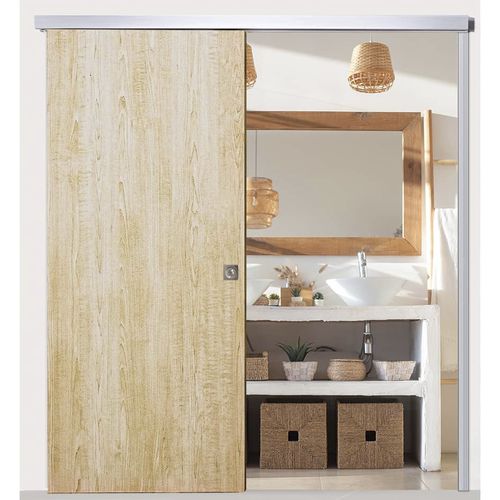 Kit pour porte en aluminium anodisé - KC0890 - EUROWALE - pour porte coulissante