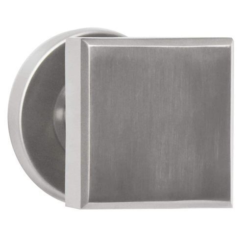 Bouton de porte contemporain - Palière Quatro - EUROWALE - en acier inoxydable brossé