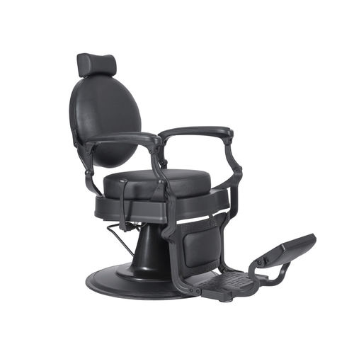 Fauteuil de barbier en cuir - Shor - WEELKO BARCELONA - en aluminium / avec repose-pieds / avec repose-tête
